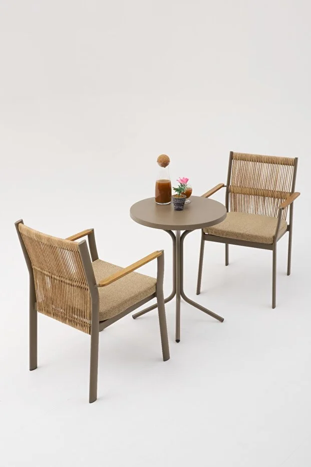 RAMS BAHÇE BALKON BİSTRO SET (2 SANDALYE 1 MASA)